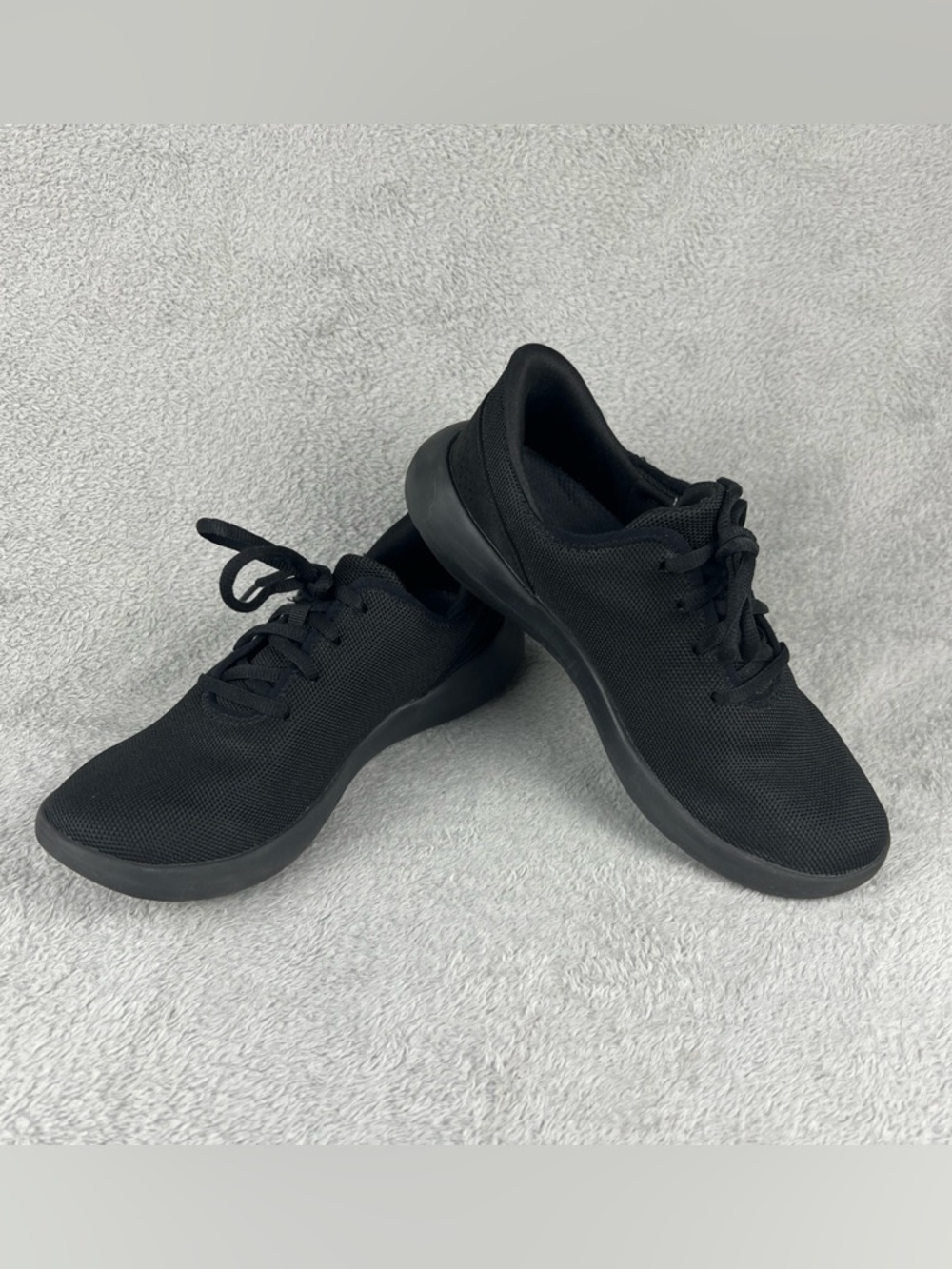 Kizik Madrid Eco Knit Shoes Mens 7 Womens 8.5 Black Hands Free Athletic Sneakers